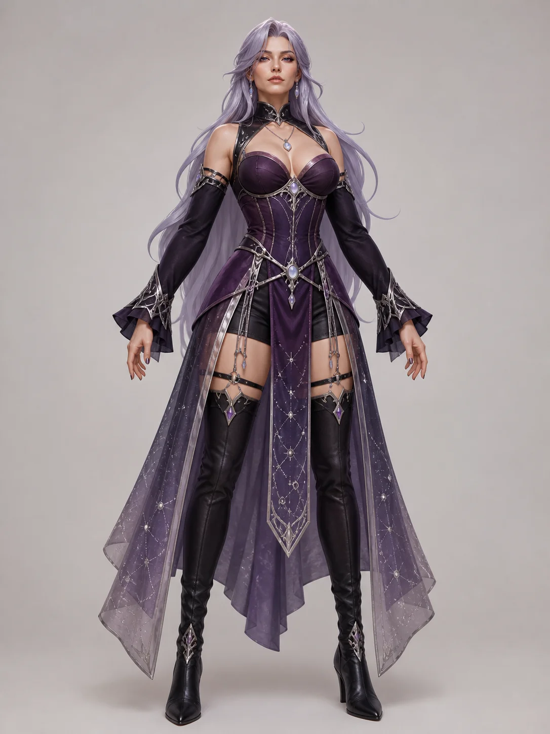 Selene Veyra full-body reconstruction reference